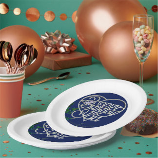Assiettes En Carton Cadeaux d'anniversaire personnalisés