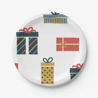 Assiettes En Carton Cadeaux de Noël
