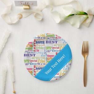 Assiettes En Carton Cadeaux Uniques Et Spéciaux De Fête Du 80E Anniver