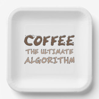 Assiettes En Carton Café L'algorithme ultime Drôle de programmeur