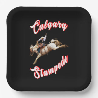 Assiettes En Carton Calgary Heure Canada Juillet Riders Calgary Stampe