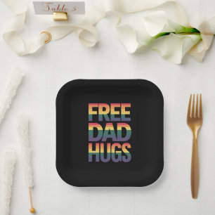 Assiettes En Carton Câlins de papa gratuits Mois des fiertés LGBTQ Fie