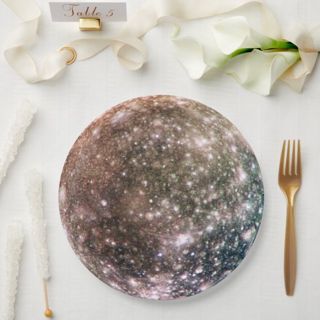 Assiettes En Carton Callisto Tableware from the Celestial Collection (Mariage)