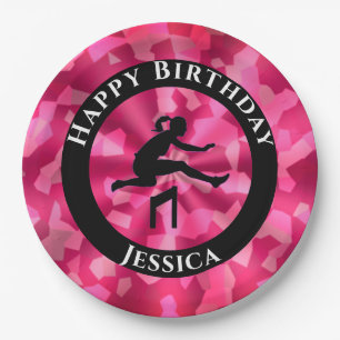 Assiettes En Carton Camo Pink Piste et Piste