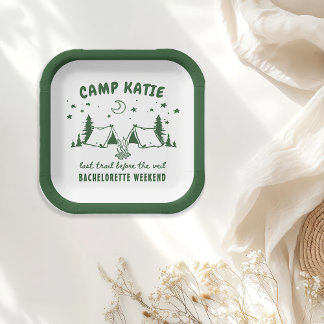 Assiettes En Carton Camp Bachelorette
