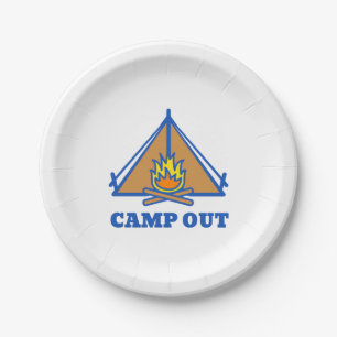 Assiettes En Carton Camp hors