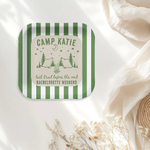 Assiettes En Carton Camp moderne Bachelorette