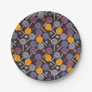 Assiettes En Carton Candy pattern Lollies 1lipop
