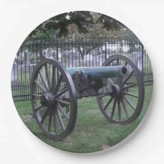 Assiettes En Carton Canon de guerre civile de Gettysburg