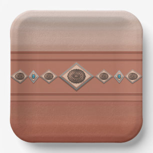 Assiettes En Carton Canyon de Sandstone du sud-ouest