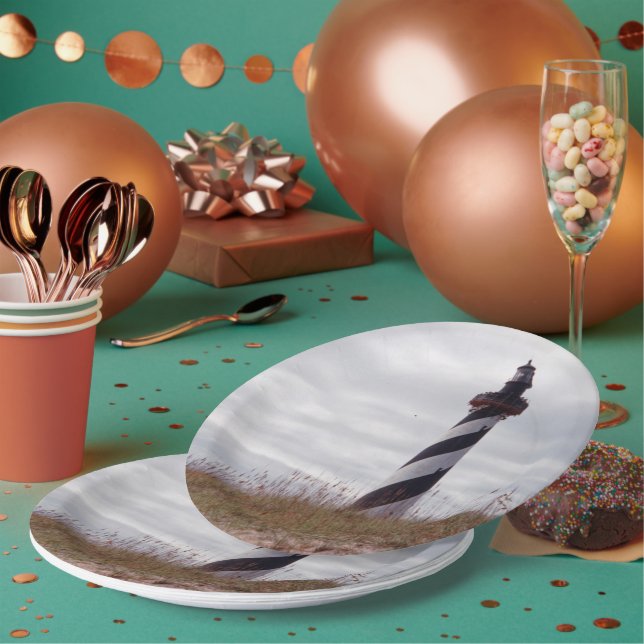 Assiettes En Carton Cape Hatteras Lighthouse (Multi)