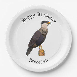 Assiettes En Carton Caracara en berceau dessin animé