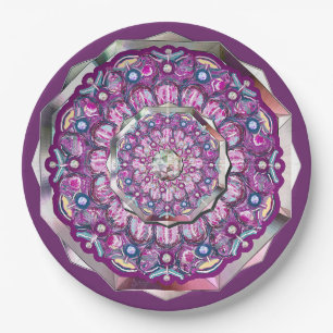 Assiettes En Carton Cardinal Red Rosace