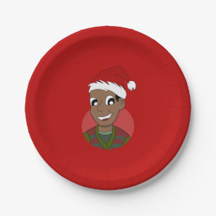 Assiettes En Carton Caricature de Noël