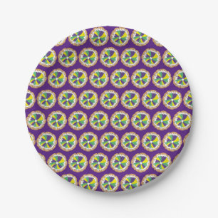 Assiettes En Carton Carnaval King Cake New Orleans NOLA Mardi Gras