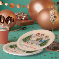 Caroling Kids Plaques de papier de Noël