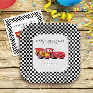 Assiettes En Carton Cars Lightning McQueen Anniversaire