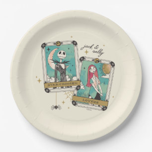 Assiettes En Carton Cartes de Tarot Jack & Sally Star Crossed Lovers