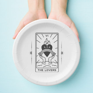 Assiettes En Carton Cartes Tarot | FÊTE DES MARIÉES | MARIAGE | Tarot 
