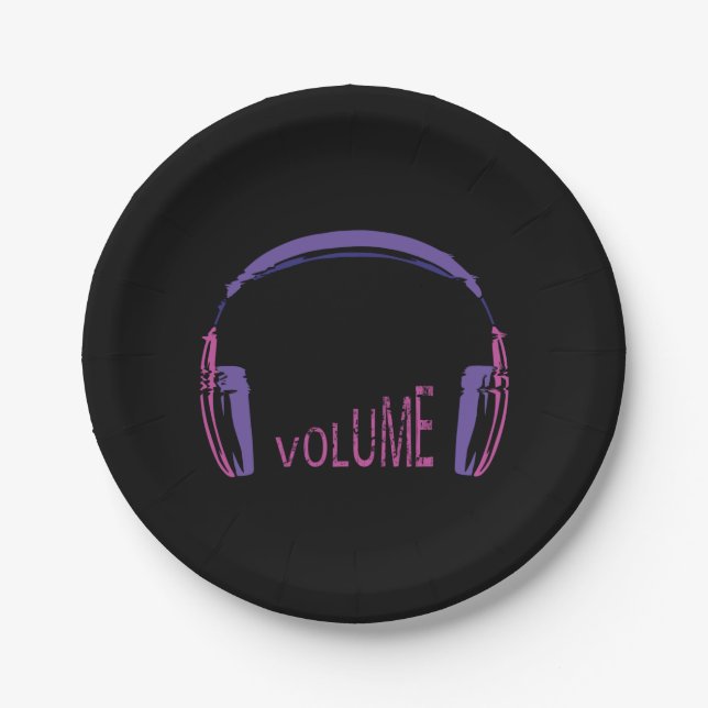 Assiettes En Carton Casque Volume (Devant)