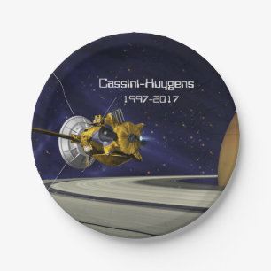 Assiettes En Carton Cassini Huygens Saturn Mission Spacecraft