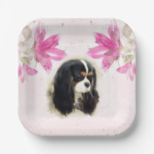 Assiettes En Carton Cavalier King Charles Spaniel - Tri, Plaques de fê