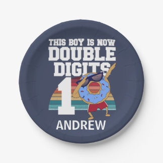 Assiettes En Carton Ce garçon est maintenant Double chiffres Funny 10e