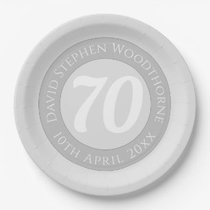 Assiettes En Carton Célébration commémorative d'anniversaire Personnal