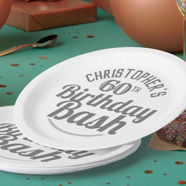 Assiettes En Carton Célébration des 60 ans (Créateur téléchargé)