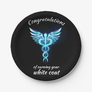 Assiettes En Carton Cérémonie de la robe blanche Crystal Médicale