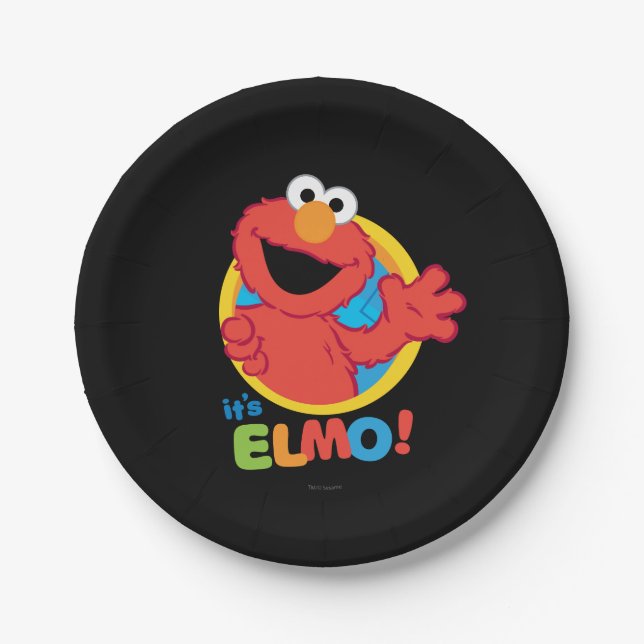 Assiettes En Carton C'est Elmo (Devant)
