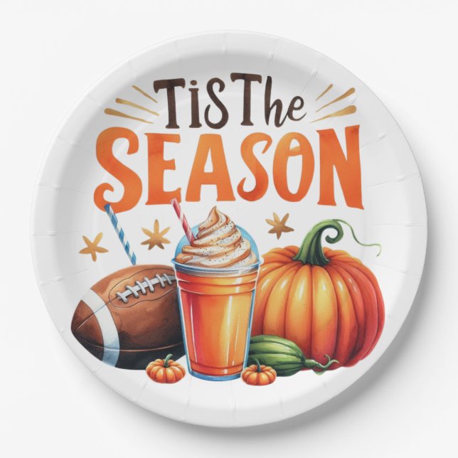Assiettes En Carton C'est la saison (Devant)
