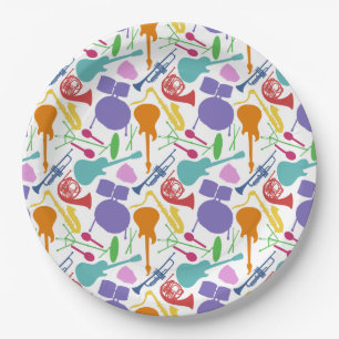 Assiettes En Carton C'est parti pour le Rock And Roll