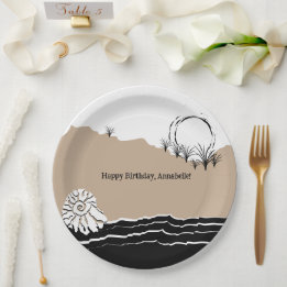 Assiettes En Carton C'est une plage Anniversaire Plaques papier