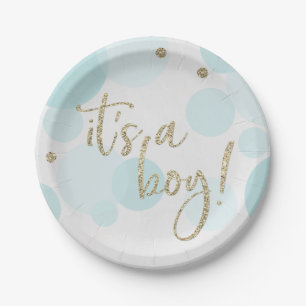 Assiettes En Carton C'est une plaque de papier de Baby shower pour gar