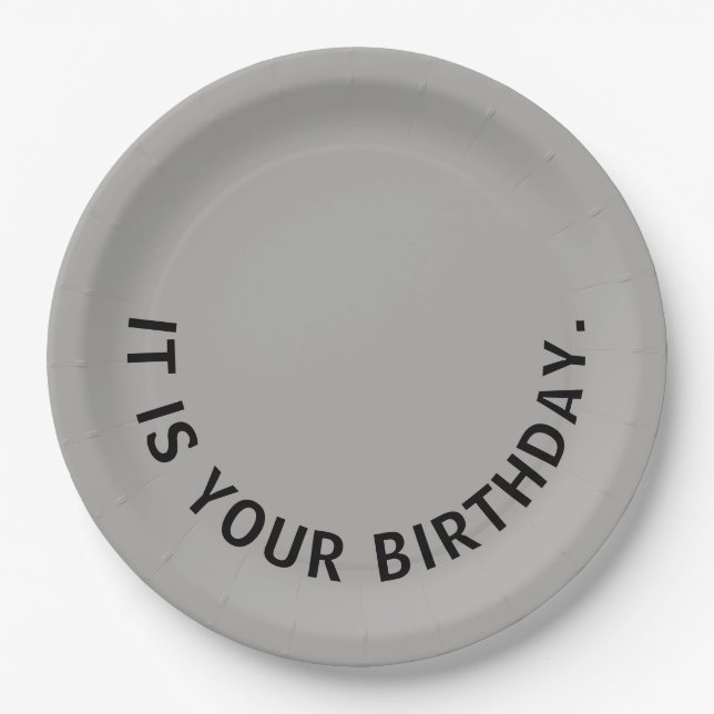 Assiettes En Carton C'est votre anniversaire… avec des plats de Dwight (Devant)
