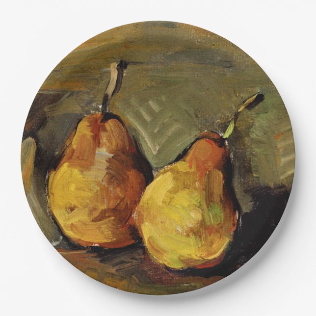 Assiettes En Carton Cezanne - Deux poires (Devant)