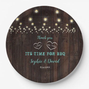 Assiettes En Carton Chaîne Vintage unique Lumières Vielle Grange I DO 