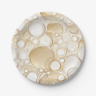 Assiettes En Carton Champagne Bubbles Papier Party Plate Célébration