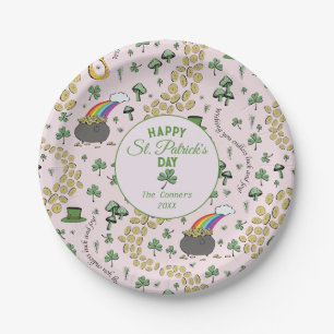 Assiettes En Carton Chance & Joie Pièces et Jour de la Saint Patrick S