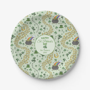 Assiettes En Carton Chance & Joie Pièces et Jour de la Saint Patrick S