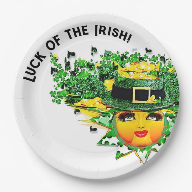 ASSIETTES EN CARTON CHANCE SOLEIL ! (Devant)