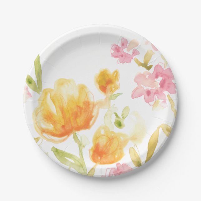 Assiettes En Carton Chanson florale I (Devant)