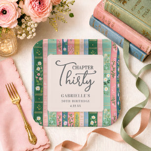 Assiettes En Carton Chapitre trente Livre de contes floraux 30e annive