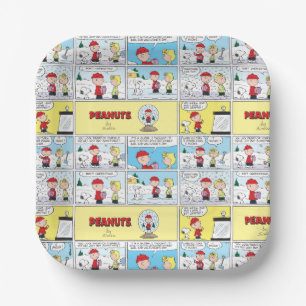 Assiettes En Carton Charlie Brown Boule à neige