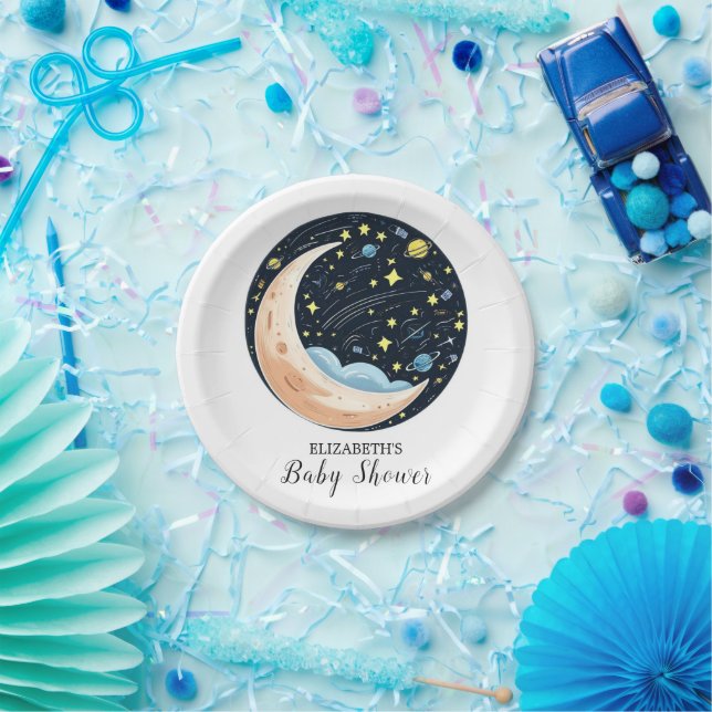 Assiettes En Carton Charmant Baby shower De Belles Étoiles (Fête)
