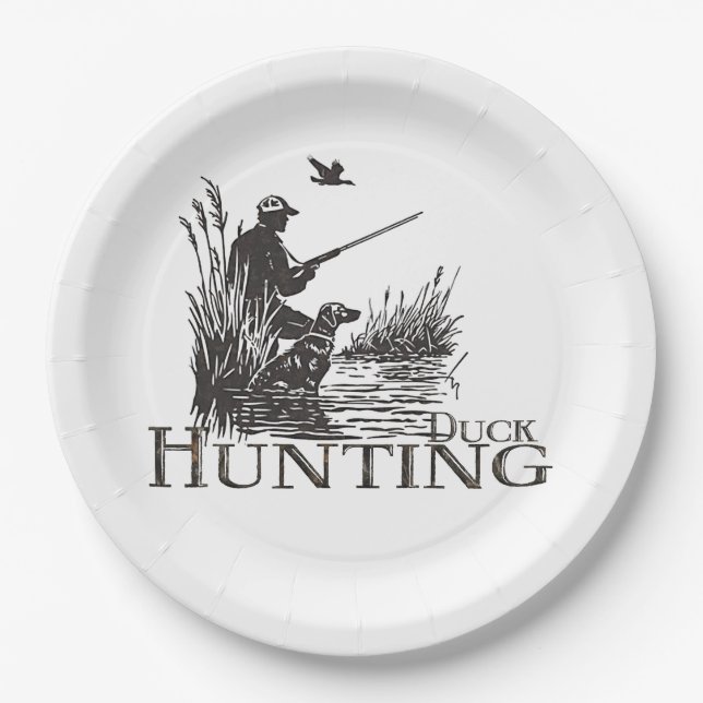 Assiettes En Carton Chasse (Devant)
