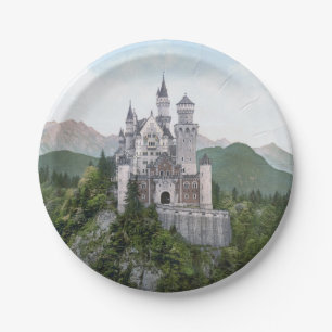 Assiettes En Carton Château allemand Fairytale
