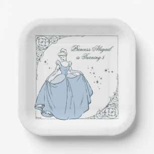 Assiettes En Carton Château de Cendrillon Fairy Tale Anniversaire