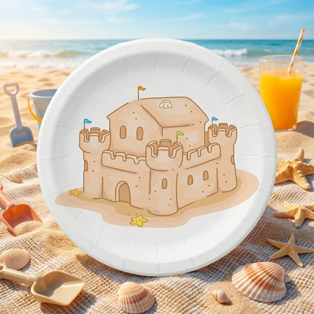 Assiettes En Carton Château de Sand (Créateur téléchargé)